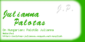 julianna palotas business card