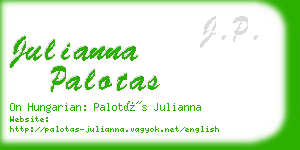 julianna palotas business card